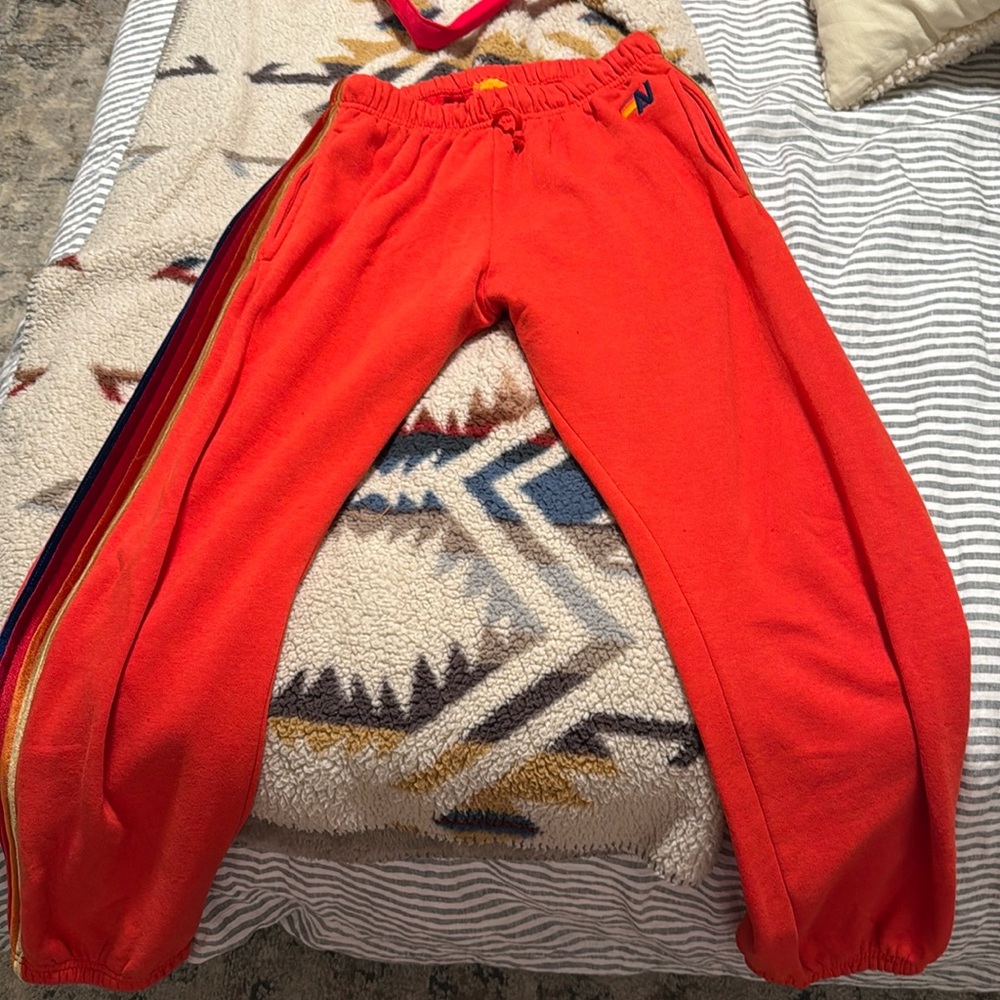 Aviator Nation red sweatpants size L